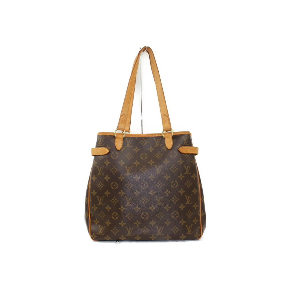 Louis Vuitton Beige Brown Tan Handbag Batignolles Monogram Vertical Tote Canvas